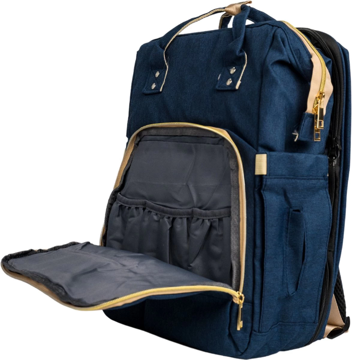 Luiertas - Babyrugtas - Luiertas Met Isoleervak - Luiertas Rugzak - Luiertas Verzorgingstas - Luiertas Blauw 4 Luiertas - Babyrugtas - Luiertas Met Isoleervak - Luiertas Rugzak - Luiertas Verzorgingstas - Luiertas Blauw - Afbeelding 2