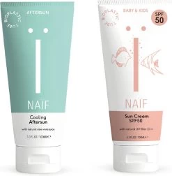 Naïf Natural Care Sun Set | Baby & Kids Sunscreen SPF50 & Cooling After Sun | Naïf Care Duo 2 X 100 ML