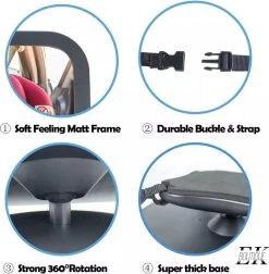 Merkloos EK Boutique 'autostoel Spiegel' 'Autospiegel Baby 360°' 'Achterbankspiegel Kinderen' 'Baby Veiligheid Accessoires' 'Kinderspiegel' 'Autospiegel Baby Verstelbaar' -Babyproducten 1177x1200 1