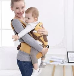 Baby Draagzak - Buik/Rug Babydrager Met Zacht Zitje (0-36 Maanden) - Bruine Beer -Babyproducten 1177x1200 3