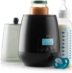 Alecto BW700BK - Snelle Digitale Flessenwarmer 500W Voor Opwarmen, Steriliseren En Ontdooien - Inclusief Stoomkap - Bediening Via Display - Zwart -Babyproducten 1181x1200 24