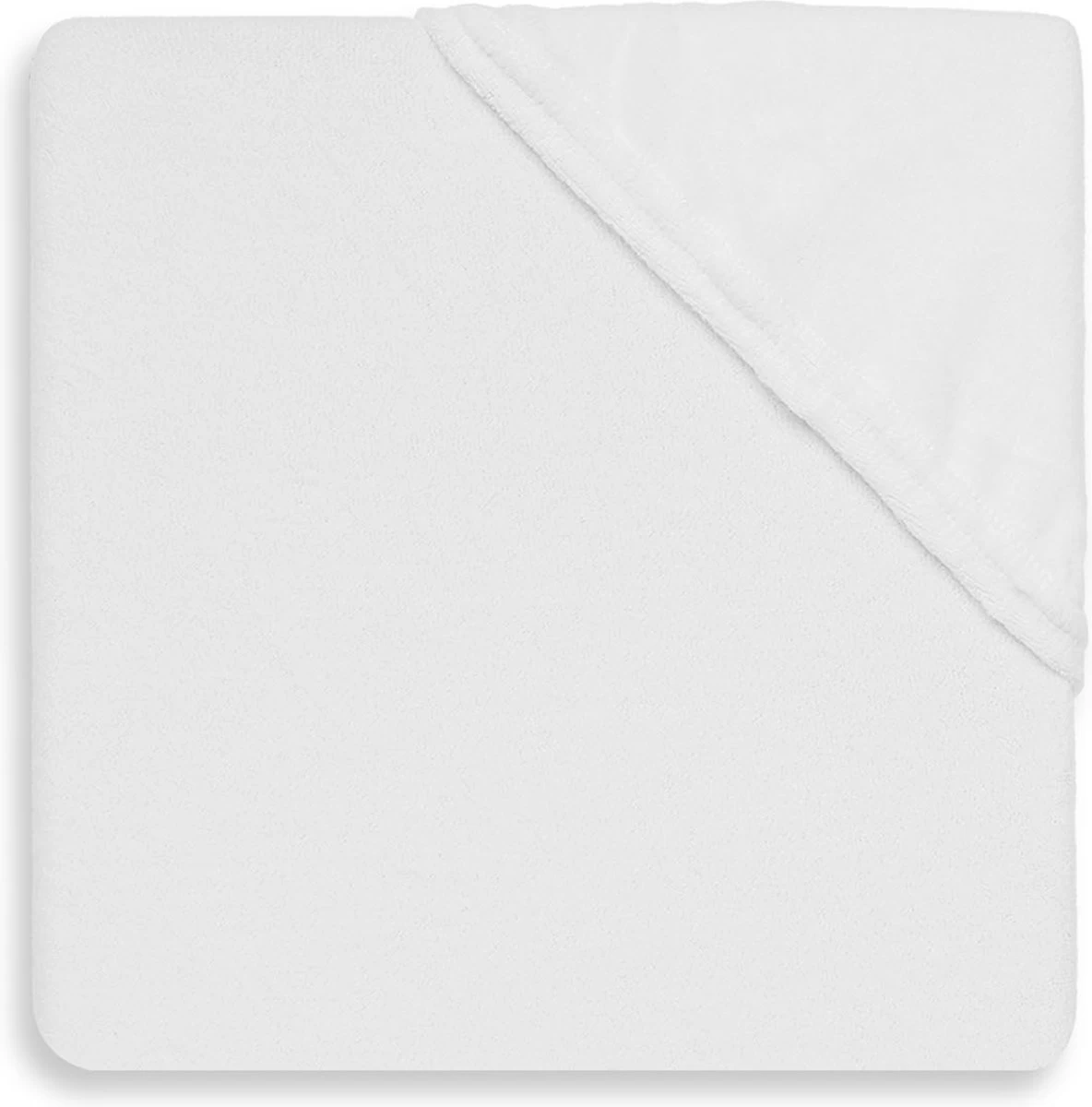 Jollein Hoeslaken Molton Wieg 40/50x80/90cm - Wit 4 Jollein Hoeslaken Molton Wieg 40/50x80/90cm - Wit - Afbeelding 2