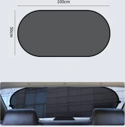 Zonnescherm Auto Baby - Zonwering Auto Met Zuignappen - Zonnescherm Auto Zwart - Auto Accessoires - Auto Accessories - 100x50 Centimeter - Cadeautje -Babyproducten 1184x1200 4