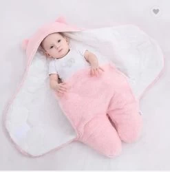 Fiory Baby Wikkeldoek Teddybeer| Inbakerdoek| Slaapzak| Zachte Vacht| Kinderwagen| Muts En Oortjes| Eerste Baby Maanden| Roze -Babyproducten 1185x1200 13