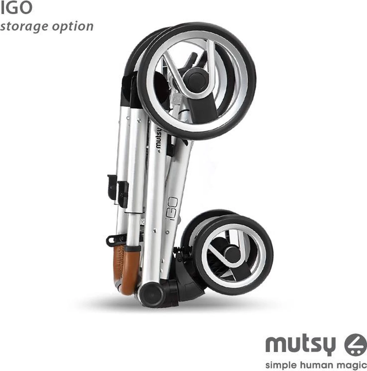 MUTSY - IGO - Kinderwagen - Onderstel: Heritage Green Blue I2 - Reiswieg: IGO Midnight 9 MUTSY - IGO - Kinderwagen - Onderstel: Heritage Green Blue I2 - Reiswieg: IGO Midnight - Afbeelding 7