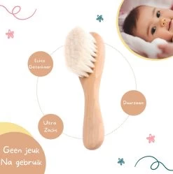 Baby Borstel - Baby Haarborstel - Baby Verzorging Set - Baby Borstel En Kam - Houten Baby Kam - Haarborstel Set - Babyshower Gift- Baby Verzorgingsproducten - Baby Kam - Kraamcadeau -Babyproducten 1188x1200 12