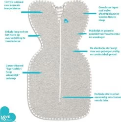 Love To Dream™ Babyslaapzak Swaddle Up™ - Inbakeren - Baby 3-6 Maanden - 6-8.5 Kg - All Season - Grijs -Babyproducten 1189x1200 11