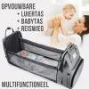 Merkloos LaGloss® Luiertas Rugtas Reiswieg Opvouwbaar GRIJS - Multifunctionele 2-in-1 Babytas - Travel Camping Reisbed Rugzak - Baby Bed Wieg Tas - Grijs -Babyproducten 1189x1200 4