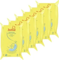 Zwitsal - Baby Washandjes Goedemorgen - 6 X 20st - Voordeelverpakking