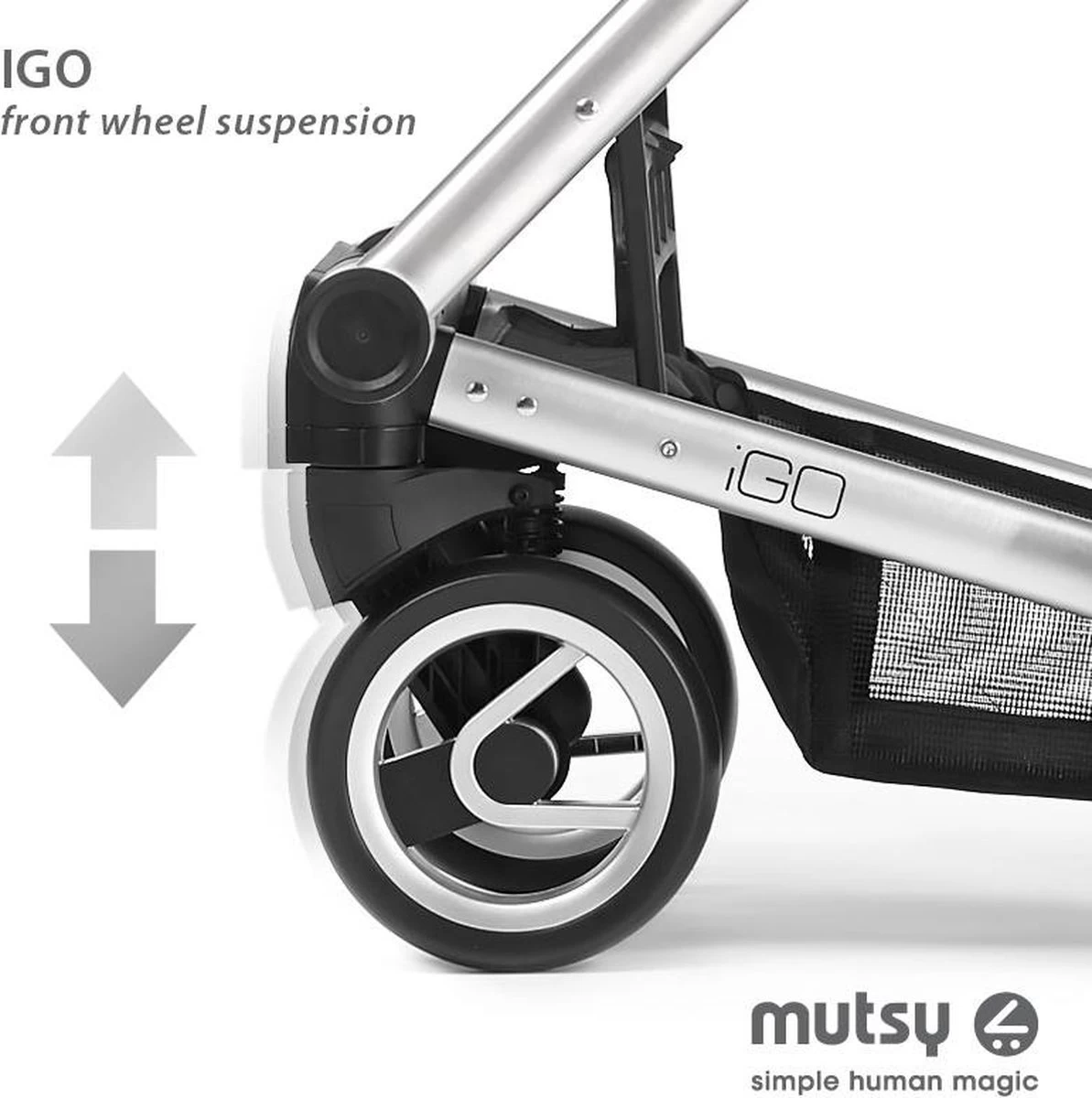 MUTSY - IGO - Kinderwagen - Onderstel: Heritage Green Blue I2 - Reiswieg: IGO Midnight 7 MUTSY - IGO - Kinderwagen - Onderstel: Heritage Green Blue I2 - Reiswieg: IGO Midnight - Afbeelding 5