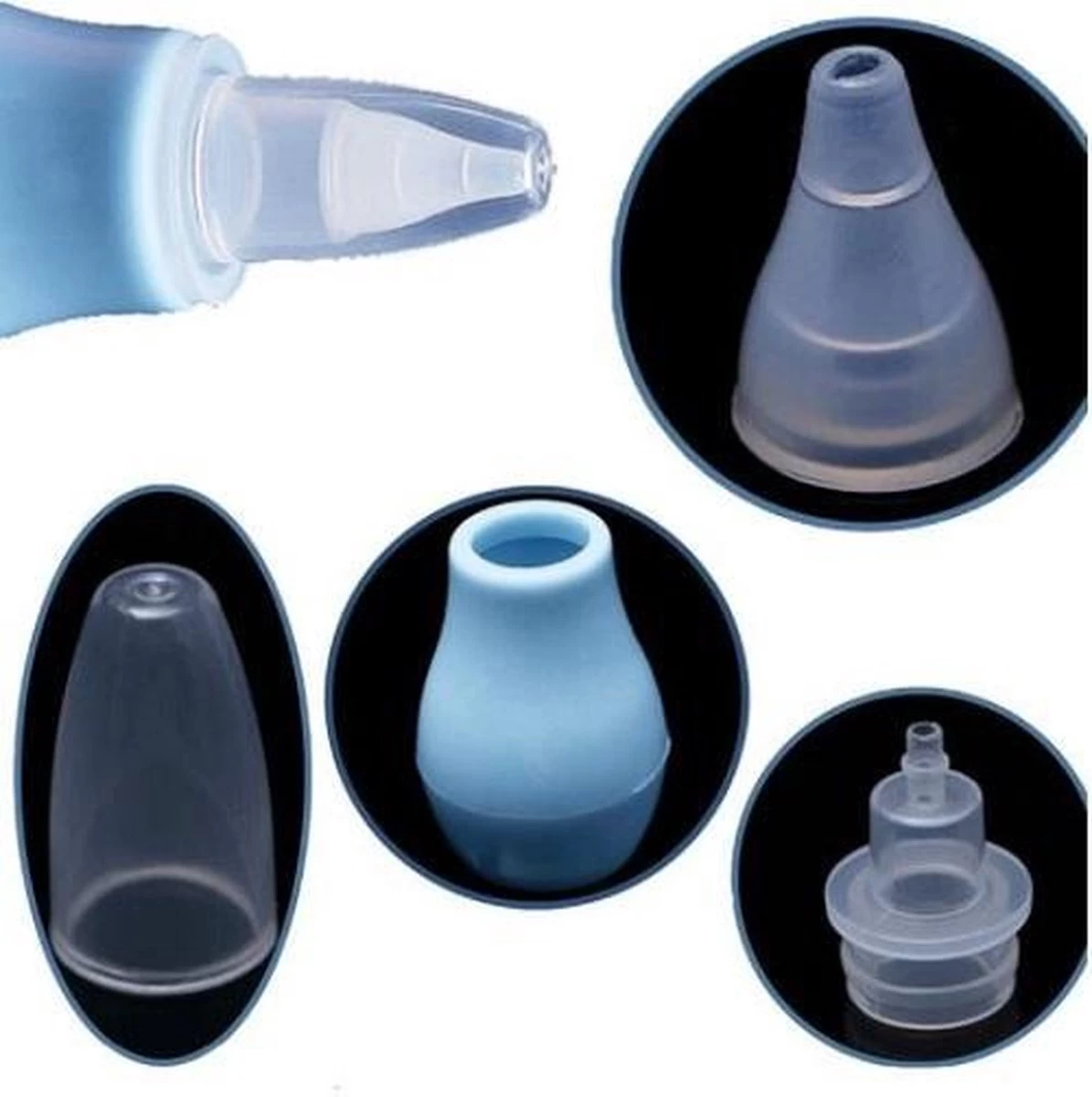 Neusreiniger Voor Baby En Kind - Neuspompje - Nose Cleaner - Nasal Aspirator - Neuszuiger - Blauw 6 Neusreiniger Voor Baby En Kind - Neuspompje - Nose Cleaner - Nasal Aspirator - Neuszuiger - Blauw - Afbeelding 4