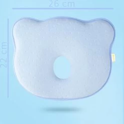SIMIA™ Ergonomisch Babykussen Met Afneembare Hoes - Tegen Plat Achterhoofd - Hoofdkussen - Traagschuim Kussen - Memory Foam - Baby Steunkussen - Kraamcadeau - Blauw -Babyproducten 1198x1200 23