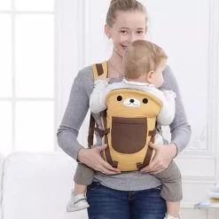Baby Draagzak - Buik/Rug Babydrager Met Zacht Zitje (0-36 Maanden) - Bruine Beer -Babyproducten 1199x1200 10