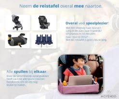 ‘’MOVENDO’’ Reistafel Voor Auto Kinderen – Autotafel – Speeltafel Auto – Travel Tray – Tekentafel – Opvouwbaar Met Tablethouder - Roze -Babyproducten 1200x1000 13