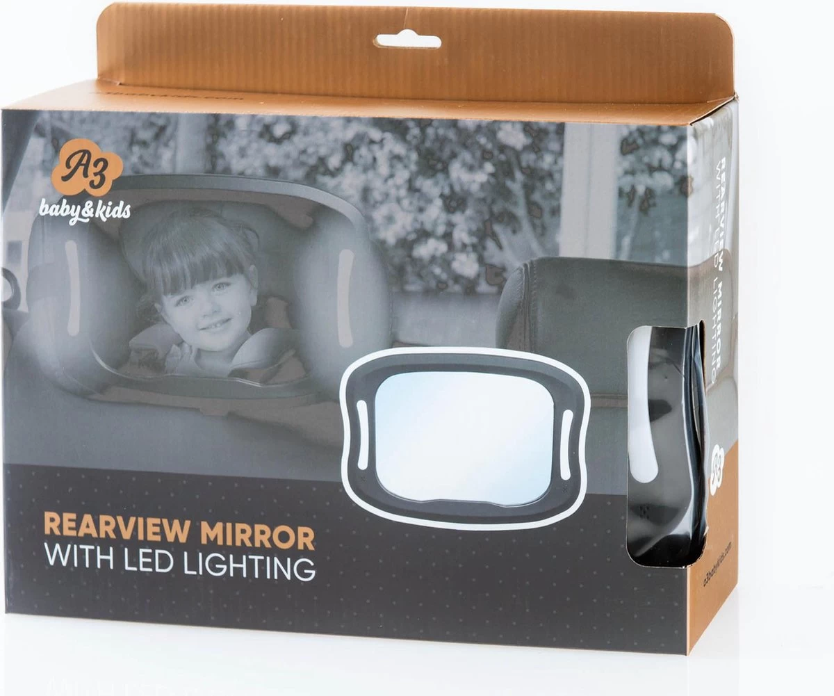 A3 Baby & Kids Autospiegel Met LED Verlichting 64651 8 A3 Baby & Kids Autospiegel Met LED Verlichting 64651 - Afbeelding 6