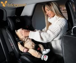 Cangaroo Pilot Black Leather SPS Isofix 360° 0-36 Kg Autostoel Met Zonnekap -Babyproducten 1200x1002