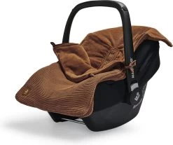 Jollein Voetenzak Voor Autostoel & Kinderwagen - Basic Knit - Caramel -Babyproducten 1200x1005 2