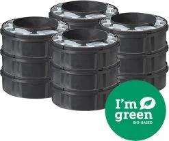 Tommee Tippee Twist & Click Milieuvriendelijke Luieremmer Navulling - Duurzaam Geproduceerde Greenfilm - 12 Stuks