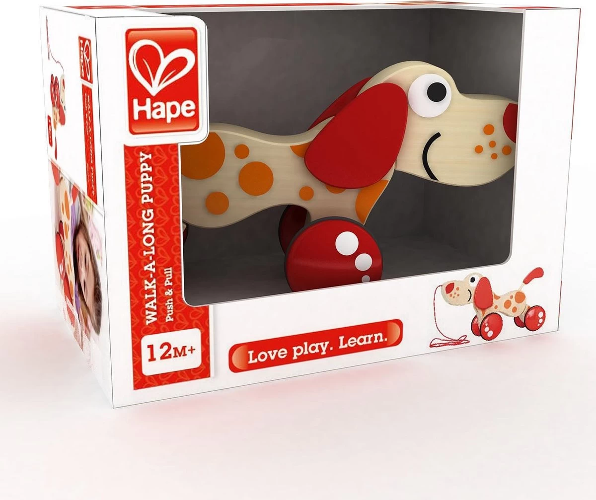 Hape Walk-a-long Puppy 4 Hape Walk-a-long Puppy - Afbeelding 2