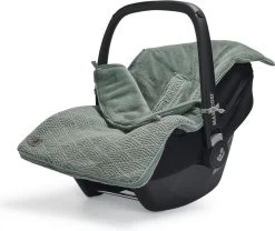 Jollein Voetenzak Voor Autostoel & Kinderwagen - River Knit - Ash Green -Babyproducten 1200x1010 4