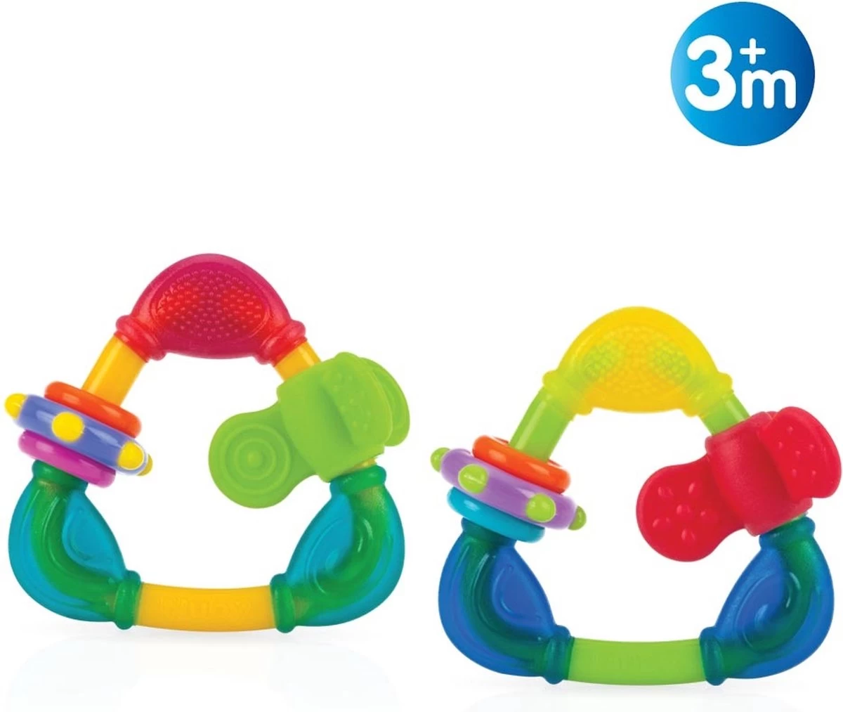 Nuby - Bijtspeelgoed - Bijtdriehoek - 3m+ 6 Nuby - Bijtspeelgoed - Bijtdriehoek - 3m+ - Afbeelding 4