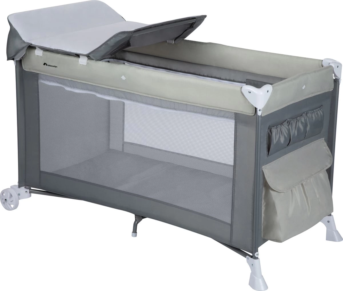 Bebeconfort Full Dreams Campingbedje - Warm Grey 3 Bebeconfort Full Dreams Campingbedje - Warm Grey