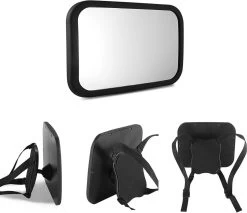 Autospiegel Baby 360° Verstelbaar Voor Hoofdsteun Autostoel -Achteruitkijkspiegel - Achterbankspiegel Kinderen -Baby Veiligheid Accessoires - Zwart -Babyproducten 1200x1035 3
