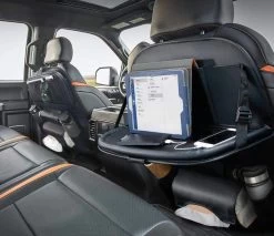 RAMBUX® - Autostoel Organizer Met Tray - Organizer Auto Stoelhoes Met Uitklapbare Tafel - Duurzaam Mat Zwart PU Leer Kunstleer - Tablethouder - Telefoonhouder - Fleshouder -Babyproducten 1200x1036 1