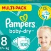 Pampers® Pampers Baby Dry Luiers Maat 8 (17 Kg+) 100 Stuks - Multi-Pack