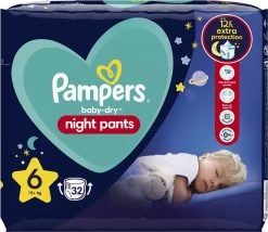 Pampers® Pampers - Night Pants - Maat 6 - Mega Pack - 64 Luierbroekjes -Babyproducten 1200x1042 11