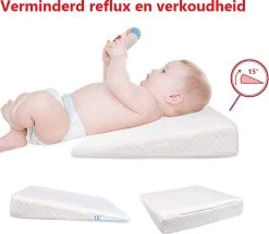 Reflux Kussen RECHT – Hellend Kussen – Matrasverhoger – Wigkussen – Zwangerschapskussen – Zijslaapkussen – Slaapkussen Baby – Voedingskussen – Hoofdkussen Baby – Anti Reflux – Verhogend Kussen Baby – Kraamcadeau – Cadeautip -Babyproducten 1200x1044 6