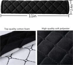 Merkloos Gordelbeschermer Sets Zwart Auto Autostoel Vrachtwagen Safety Belt Cushion Pads -Babyproducten 1200x1063