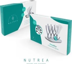 Nutrea EasyDry – Flessen Droogrek Baby – Afdruiprek Babyfles – Droogrek Voor Flessen – Inclusief Lekbak – Grijs/Wit -Babyproducten 1200x1070 4