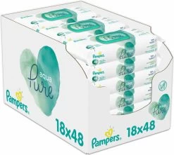Pampers® Pampers Aqua Pure Billendoekjes - 864 Doekjes -Babyproducten 1200x1075 7