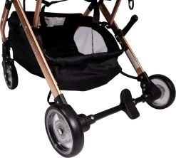 Ding Vivo Wandelwagen - Beige/Rose - Inklapbare Buggy - Inclusief Boodschappenmandje En Zonnekap -Babyproducten 1200x1080 4