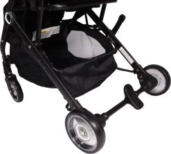 Ding Vivo Wandelwagen - Zwart - Inklapbare Buggy - Inclusief Boodschappenmandje En Zonnekap -Babyproducten 1200x1085 1