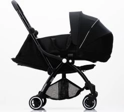 Hamilton By Yoop X1 Plus Kinderwagen - Buggy Met Monteerbare Wieg - Premium Stroller Met One Hand Folding Technologie - Nieuw, Hoger, Uitgebreider 2023 Model - Zwart - Licht, Verstelbaar, Wendbaar En Geschikt Van 0 Maanden Tot 4 Jaar -Babyproducten 1200x1085 2