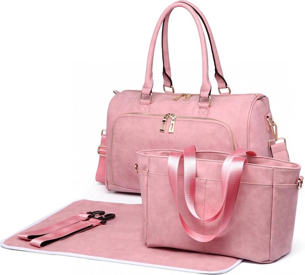 Miss Lulu Luier- En Verzorgingstas – Luiertas Set – Afneembare Draagtas - Duurzaam En Stijlvol – Roze - Premium Kwaliteit - Grote Capaciteit - Unisex/Jongens/Meisjes (LT6638 PK) 3 Miss Lulu Luier- En Verzorgingstas – Luiertas Set – Afneembare Draagtas - Duurzaam En Stijlvol – Roze - Premium Kwaliteit - Grote Capaciteit - Unisex/Jongens/Meisjes (LT6638 PK)