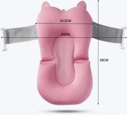 Babybadje - Peuterbadje - Opvouwbaar - Incl. Baby Badkussen - 84 Cm Lang - 0 Tot 3 Jaar - Roze -Babyproducten 1200x1093 3