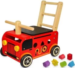 Houten Loopwagen Brandweer Met Blokken - I'm Toy -Babyproducten 1200x1095 1