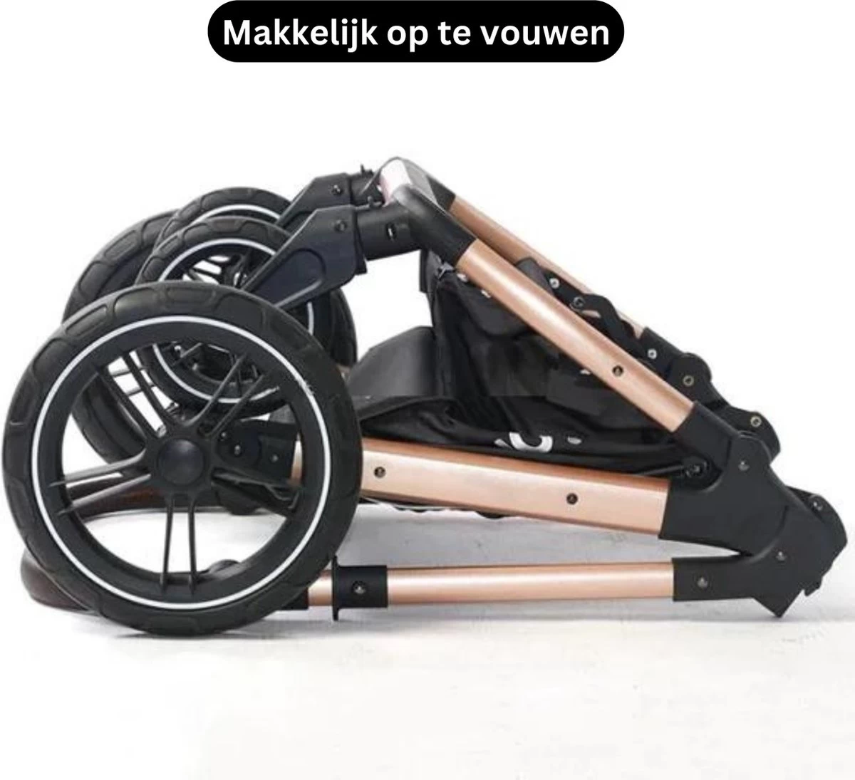 Merkloos BrightWise Luxe Kinderwagen 3 In 1 Van Voldoet Aan Alle Europese Veiligheidscertificaten - Wandelwagen - Kinderwagen 3-in-1 Incl Autostoel - Kinderwagen Maxi Cosi – Buggy 3 In 1 - Newborn - Zwart 9 Merkloos BrightWise Luxe Kinderwagen 3 In 1 Van Voldoet Aan Alle Europese Veiligheidscertificaten - Wandelwagen - Kinderwagen 3-in-1 Incl Autostoel - Kinderwagen Maxi Cosi – Buggy 3 In 1 - Newborn - Zwart - Afbeelding 7