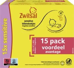 Zwitsal Sensitive Billendoekjes Alcoholvrij - 855 Doekjes - Voordeelverpakking 11 Zwitsal Sensitive Billendoekjes Alcoholvrij - 855 Doekjes - Voordeelverpakking -Babyproducten 1200x1104 10