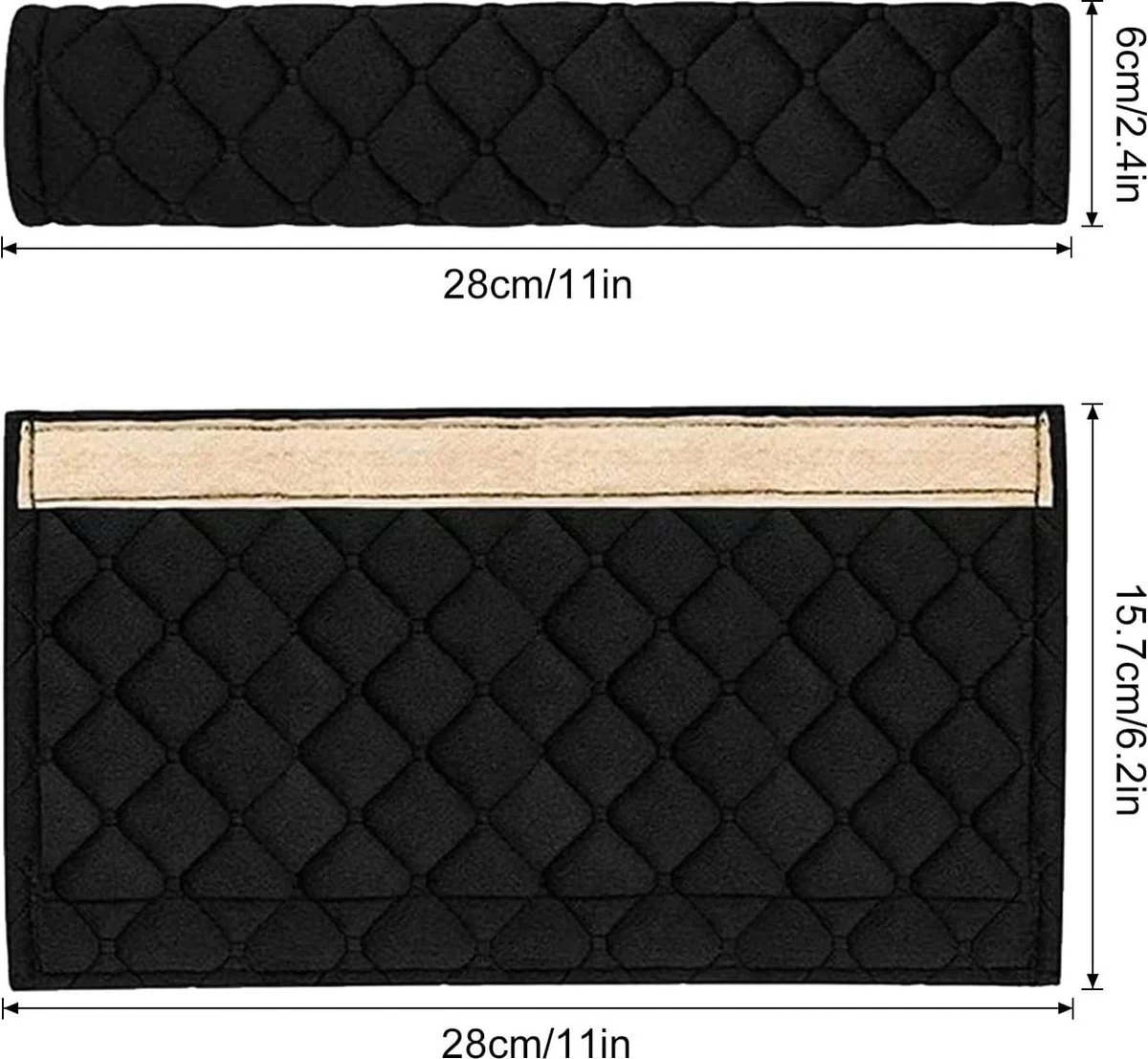 BOTC Gordelhoezen - Schouderhoezen - Gordelkussen - Auto Gordel Beschermer - 2 Stuks Gordelbeschermer - Universele Autogordel Cover 4 BOTC Gordelhoezen - Schouderhoezen - Gordelkussen - Auto Gordel Beschermer - 2 Stuks Gordelbeschermer - Universele Autogordel Cover - Afbeelding 2