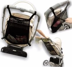 Merkloos Buggy Boodschappen Net - Organizer - Netje - Organiser - Kinderwagen - Baby - Kinder - Voituur - Boodschappennetje