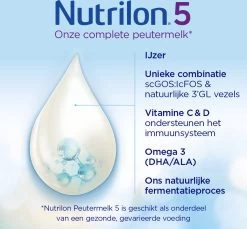 Nutrilon 5 Peutermelk – Flesvoeding Vanaf 2 Jaar – 800g 13 Nutrilon 5 Peutermelk – Flesvoeding Vanaf 2 Jaar – 800g -Babyproducten 1200x1112 8