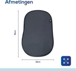 Lifestyle Living Zonnescherm Auto Zijruit – Zonwering Voor Baby En Kind – Zonder Zuignappen – UV Protectie – 2 Stuks – 51 X 31CM – Statisch - Zelfklevend -Babyproducten 1200x1117 2