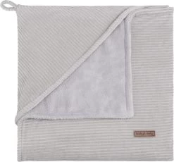 Baby's Only Wikkeldeken - Omslagdoek Baby Sense - Teddy Voering - Kiezelgrijs - 75x75 Cm - Geschikt Voor Drie- En Vijfpuntsgordel