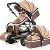 Merkloos Kinderwagen 3-in-1 – Luxe Kinderwagen - Buggy – Wandelwagen - Multifunctioneel – Opklapbaar – Incl Autostoel – Khaki -Babyproducten 1200x1133 6