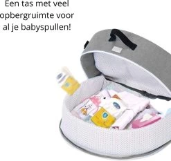 Campingbedje - Camping Bed - Compact Camping Bedje - Baby Nestje - Inclusief Klamboe - Baby Tentje - Grijs - Luxe Campingbedje -Babyproducten 1200x1134 7