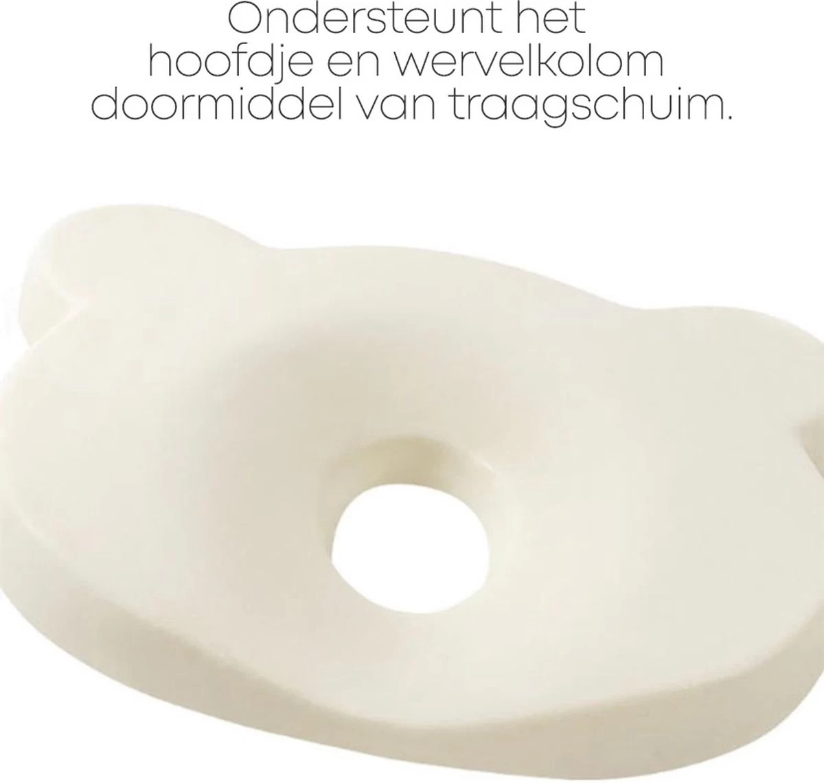 Orthopedisch Baby Hoofdkussen - Babykussen - Incl. GRATIS Afneembare Hoes - Blauw 6 Orthopedisch Baby Hoofdkussen - Babykussen - Incl. GRATIS Afneembare Hoes - Blauw - Afbeelding 4